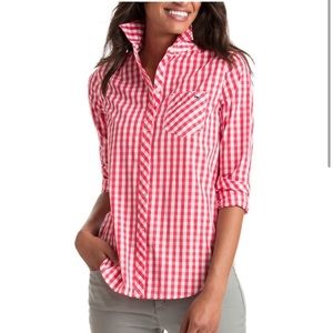 Vineyard Vines Relaxed Seabreeze Gingham Pocket Button-Up Shirts Sz 4